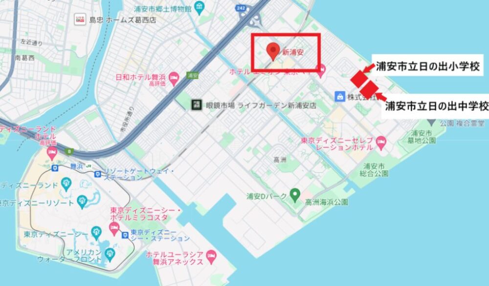 新浦安駅の地図