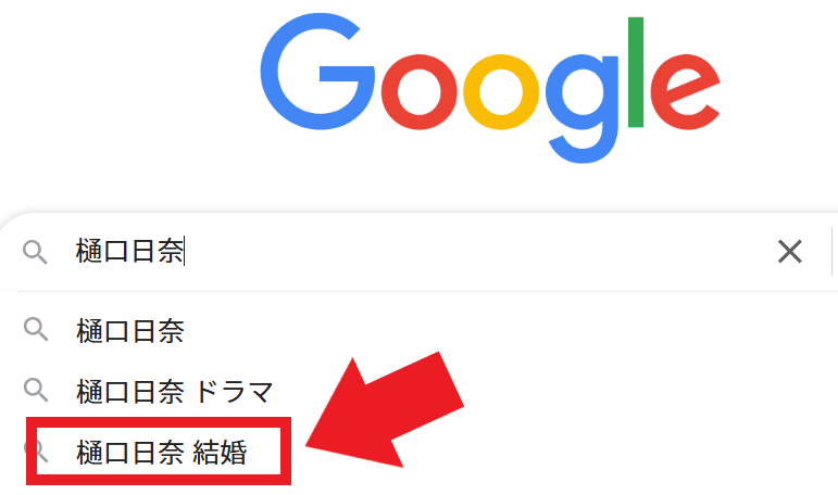 Googleの検索結果